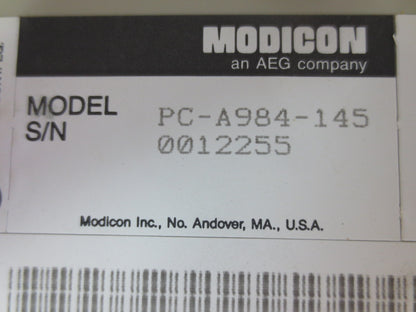AEG MODICON PC-A984-145 CPU 8K MEMORY w/ MB PLUS - Rev. K2