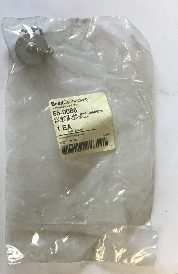 BRAD CONNECTIVITY 65-0086 CLOSURE CAP MIN-CHANGE A SIZE RECEPTACLE ***LOTOF6***2