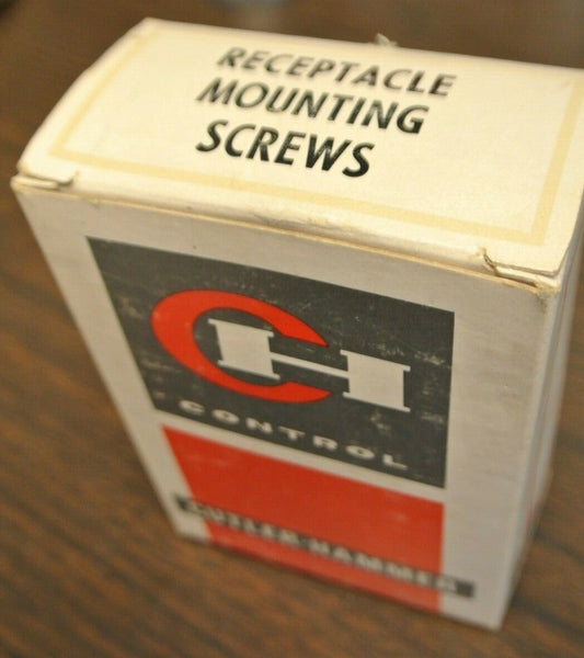 BOX of 50 CUTLER-HAMMER RECEPTACLE MOUNTING SCREWS / NEW SURPLUS 0