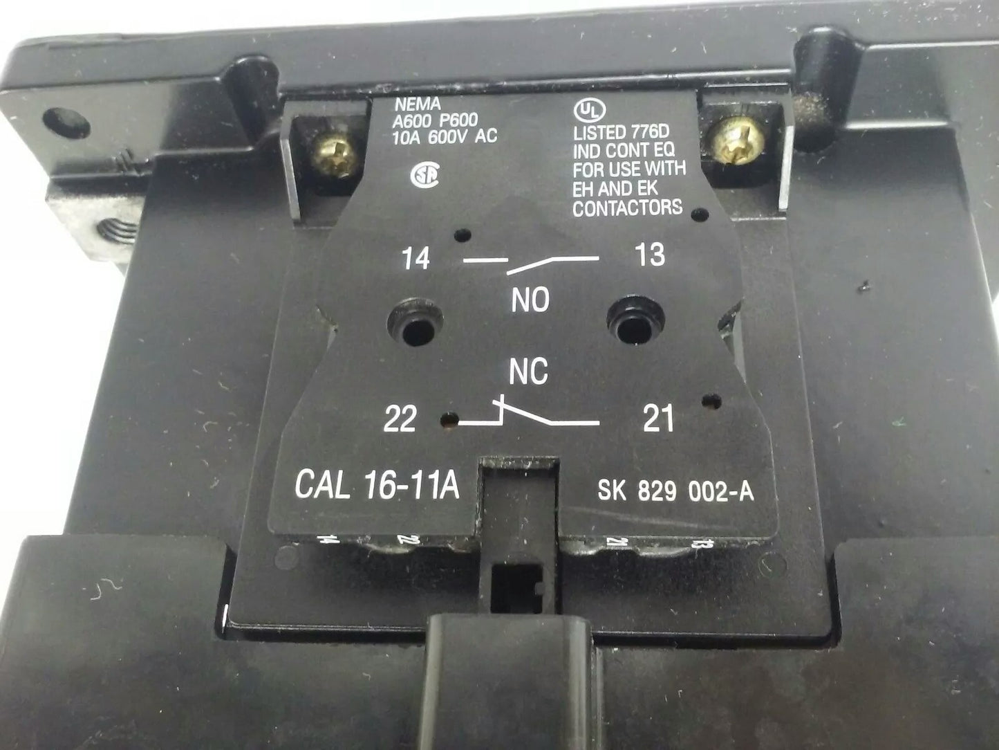 ABB EH160 CONTACTOR, 3PH, 3P BREAKING, 600V, 50-150H.P., 190A, 24V COIL, NEW10