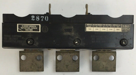 ITE GOULD HN3-T600 CIRCUIT BREAKER TRIP UNIT 600AMP 3POLE0