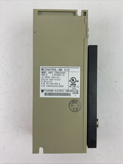 YASKAWA JAMSC-120DD034340 MECHATROLINK VIO OUTPUT RELAY 12/24VDC 16 POINT VER C01