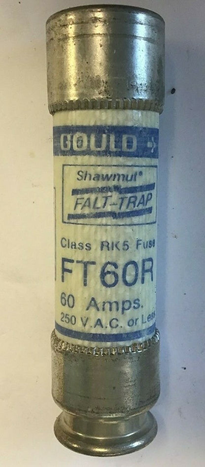 GOULD SHAWMUT FT60R FALT-TRAP CLASS RK5 60A 250VAC ****LOTOF10****1