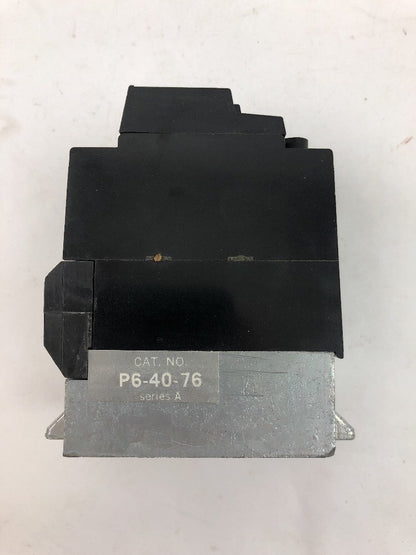 Sylvania P6-40-76 P6 Control Relay 4 N.O. Poles 120 V 60 HZ Series A NAED 480153