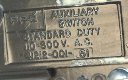 FEDERAL PACIFIC ELECTRIC / FPE 5470GM1 GA4000 AUXILIARY KIT NEW SURPLUS 5470-GM15