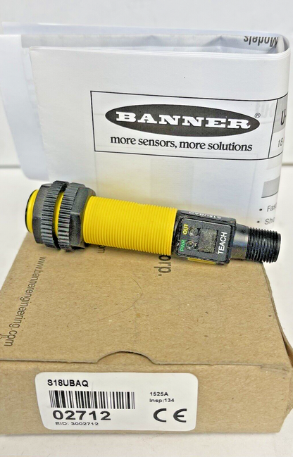 BANNER ENGINEERING - S18UBAQ - ULTRASONIC PROXIMITY SENSOR - 027120