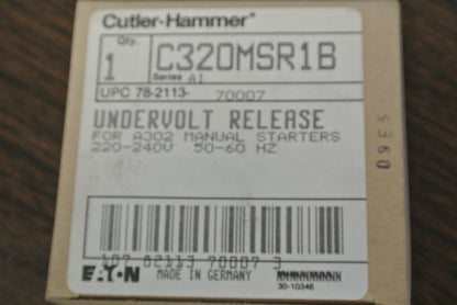 CUTLER-HAMMER C320MSR1B UNDERVOLT RELEASE for A302 MANUAL STARTER / 220-240V1