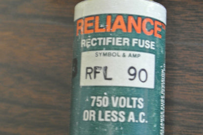 RELIANCE RFL90 RECTIFIER FUSE / 90A / 750V / NEW SURPLUS1