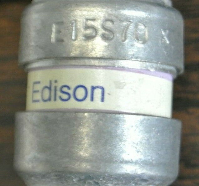 EDISON E15S70X HIGH SPEED RECTIFIER FUSE / 150V / 70A / NEW SURPLUS / EACH1