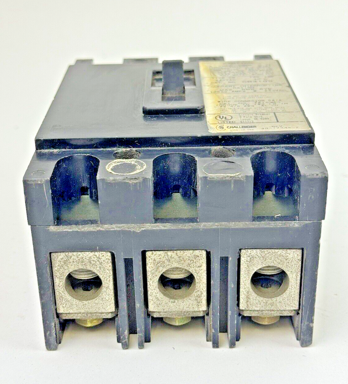 CHALLENGER - CB3100 - CIRCUIT BREAKER - 100A/3 POLE/240 VAC *NO FIBER LINER7