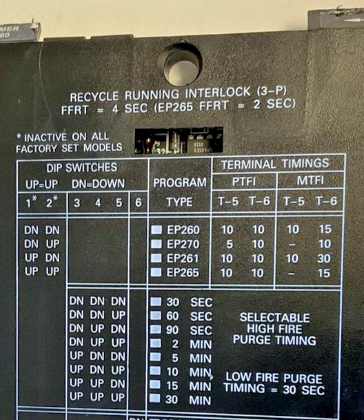 FIREYE EP260 PROGRAMMER MODULE -EP26012