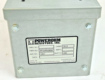 POWER OHM RESISTORS PF32R400W BRAKING RESISTOR 32OHM 400W2