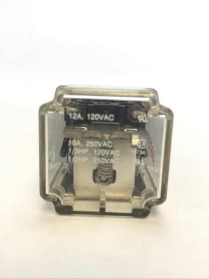 DAYTON 5X826E RELAY12A 120VAC 10A 250VAC 1/3HP 120VAC 1/2HP 250VAC COIL 24VAC1