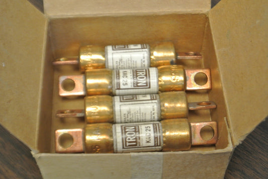 LOT of 4 / BUSS / TRON KAC-25 RECTIFIER FUSE / 25A / 600V / NEW SURPLUS0