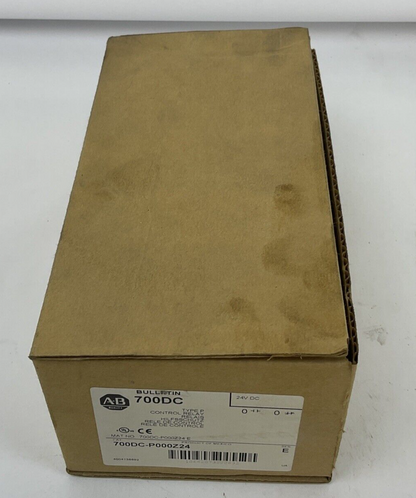 ALLEN BRADLEY 700DC-P000Z24  24VDC CONROL RELAY SER.E 20A 600VAC0