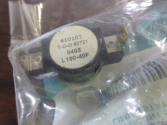 SUPCO FL190 FLUSH MOUNT SPST LIMIT THERMOSTAT - NEW SURPLUS - LOT of 20
