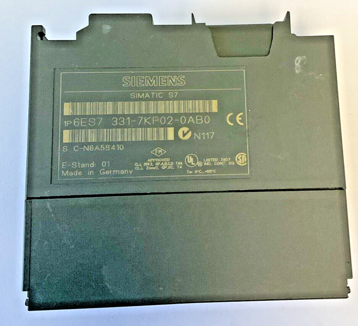 SIEMENS 6ES7 331-7KF02-0AB0 S7 INPUT MODULE SIMATIC S74
