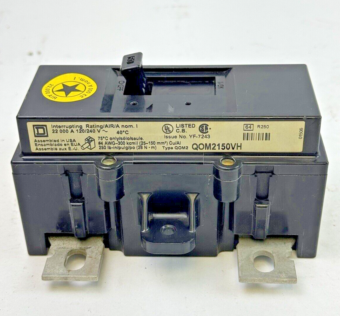 SQUARE D - QOM2150VH - MAIN CIRCUIT BREAKER - 2 POLE/ 150 A/ 240 VAC1