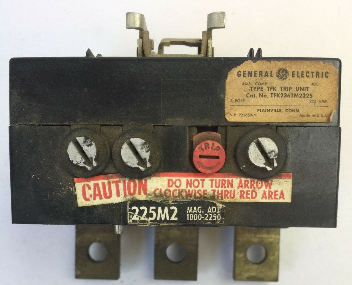GE TFK236TM2225 TRIP UNIT 225AMP 3POLE0