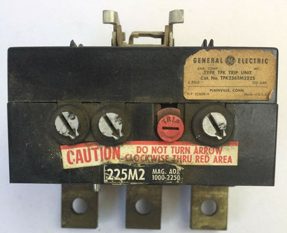 GE TFK236TM2225 TRIP UNIT 225AMP 3POLE0