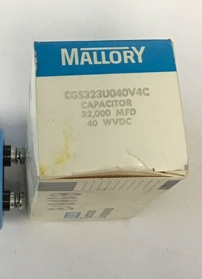 MALLORY CGS323U040V4C CAPACITOR 32000MFD 50VDC 1