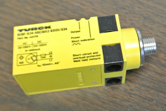 TURCK Q34 / Bi10F-Q34-ADX30X2-B3131/S34 INDUCTIVE PROXIMITY SENSOR / NEW SURPLUS0
