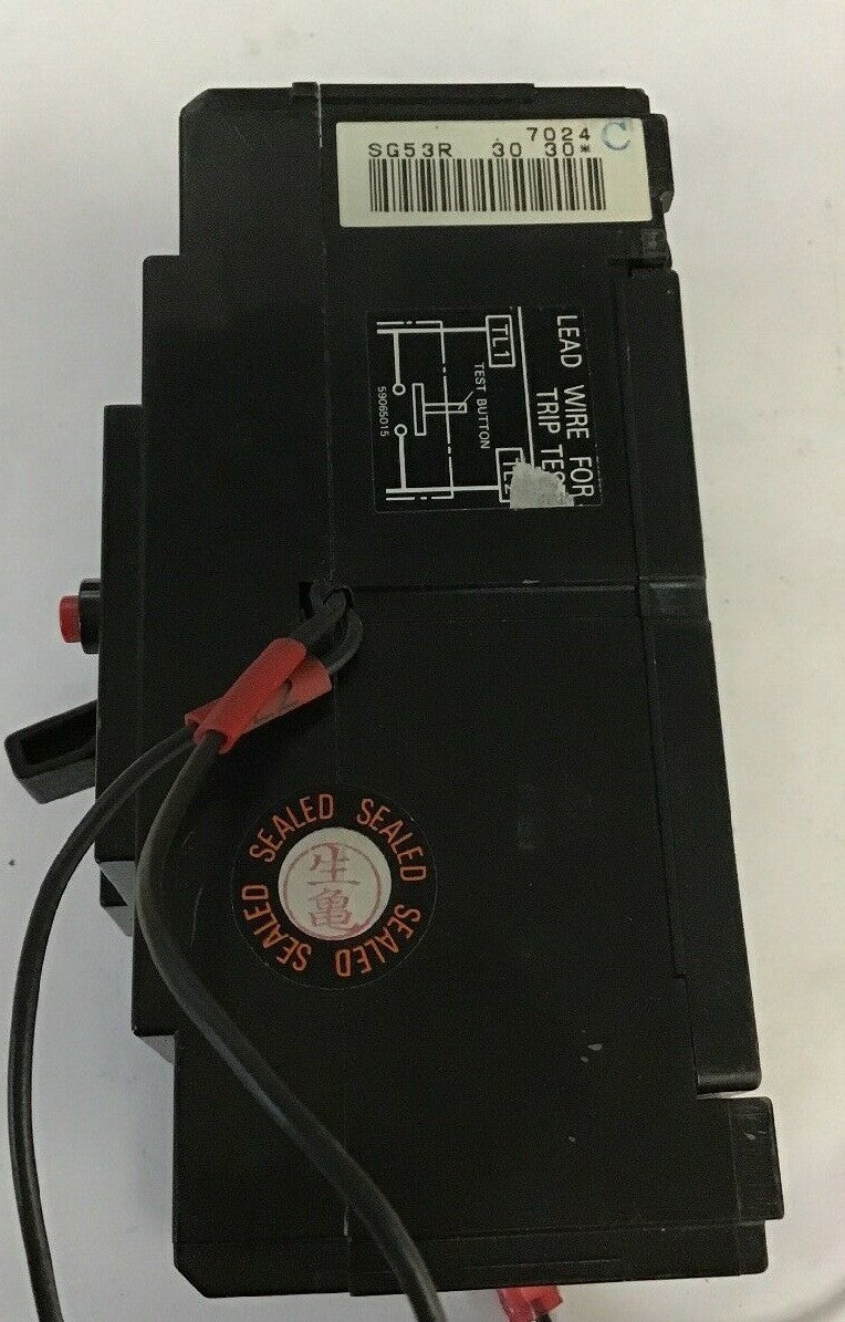 FUJI ELECTRIC SG53R CIRCUIT BREAKER 30AMP 100-200V 25KA 5