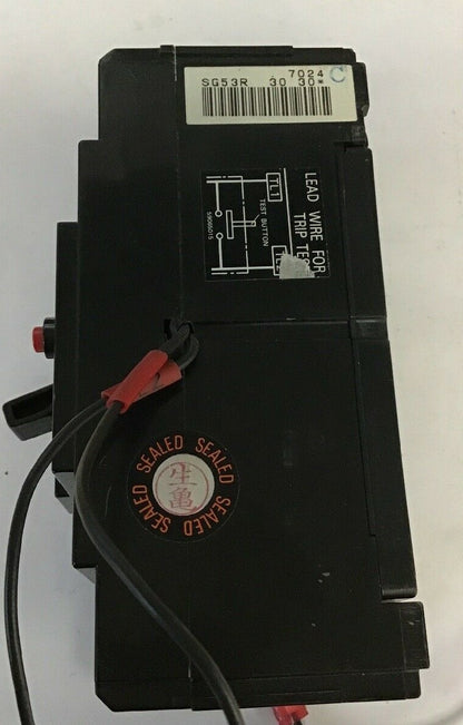 FUJI ELECTRIC SG53R CIRCUIT BREAKER 30AMP 100-200V 25KA 5