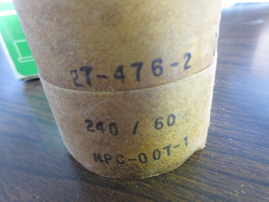 ASCO 27-476-2 SOLENOID VALVE COIL - 240V, 60Hz - NEW SURPLUS0