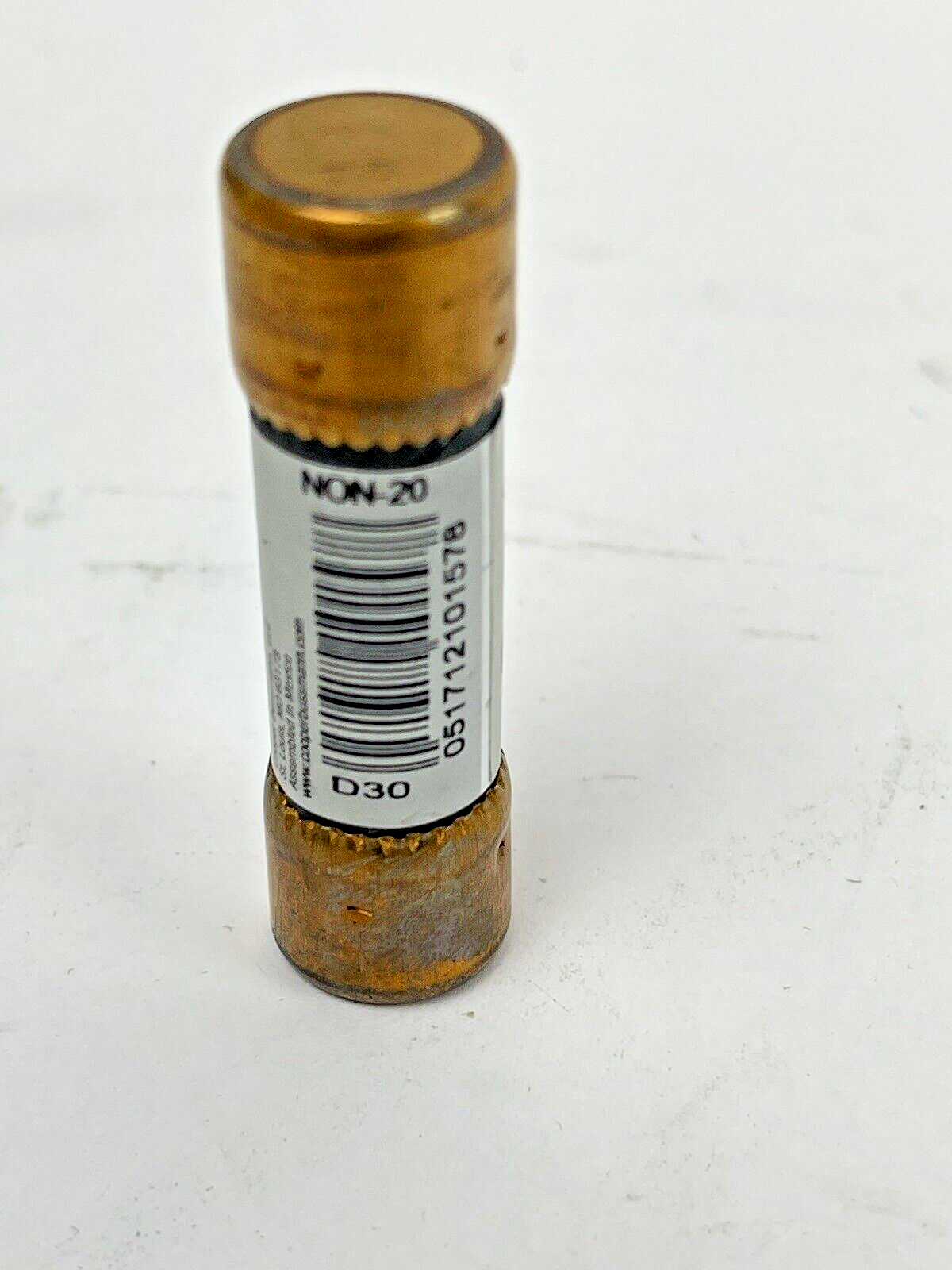 BUSSMANN EATON - BOX OF 10 - NON-20 - 20A 250V AC, K5, 2" FUSE - Cylindric6