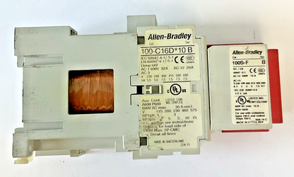 ALLEN BRADLEY 100S-C16DJ14BC CONTACTOR SER.B | 100-C16D*10 W/ 100S-F5