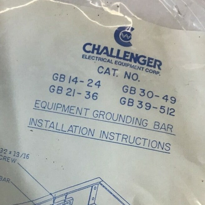 CHALLENGER GB21-36 EQUIPMENT GROUNDING BAR ****LOTOF5***5