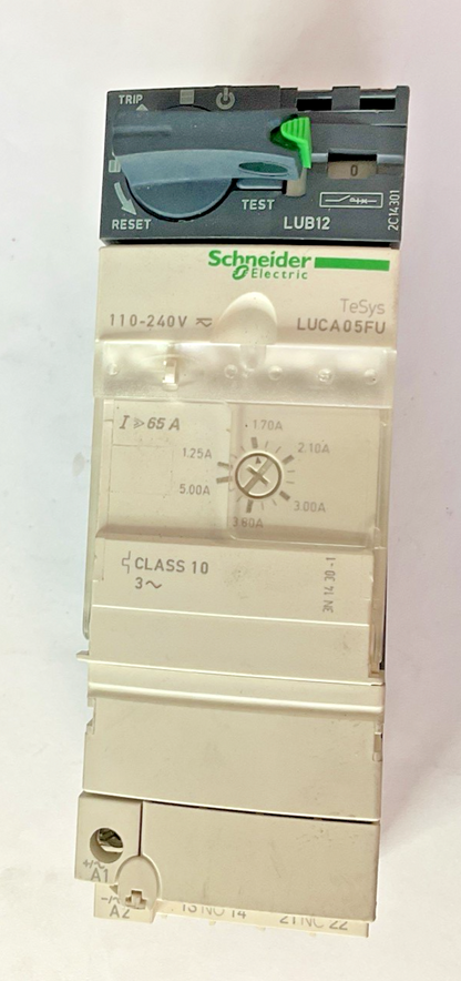 SCHNEIDER ELECTRIC LUCA05FU MANUAL MOTOR STARTER 240V CLASS100