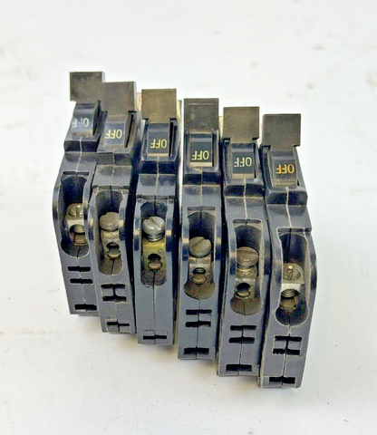 FPE *LOT OF 6* - 030 / NC130 - STAB-LOK BREAKERS - 1 POLE/240VAC/30A - NEW***4