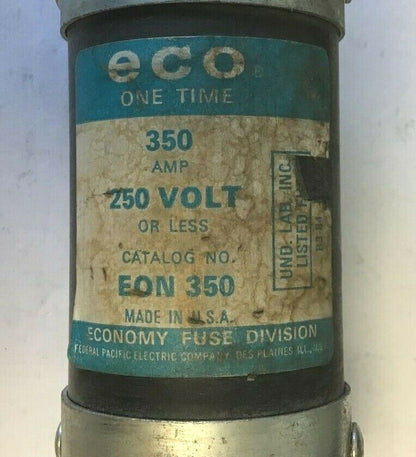 ECONOMY E0N 350 ECO ONE TIME FUSE 250V 350AMP 1