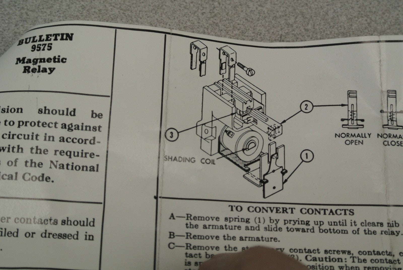 CUTLER-HAMMER 9575H2521-110 TYPE AA RELAY 48VDC 1 N.O. / 9675H2521A NEW SURPLUS5