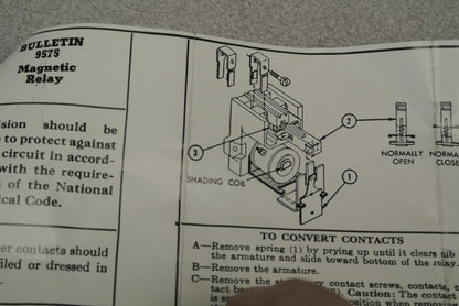 CUTLER-HAMMER 9575H2521-110 TYPE AA RELAY 48VDC 1 N.O. / 9675H2521A NEW SURPLUS5
