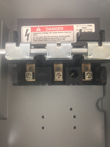 MURRAY HU361AJ HEAVY DUTY ENCLOSED SWITCH 30AMP 600VAC 3 PHASE 20HP TYPE 12 6