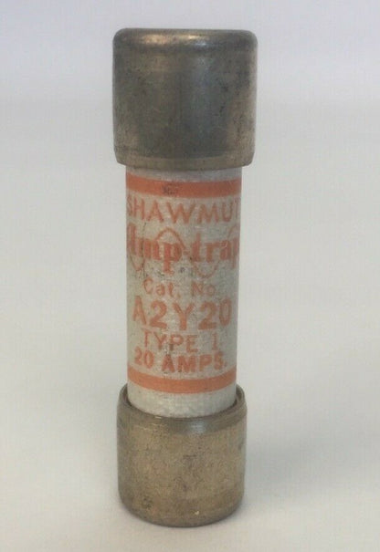 GOULD SHAWMUT AMP-TRAP A2Y20 FUSE 20AMP 250VAC TYPE 1 (LOT OF 10)0