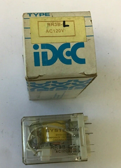 IDEC/SYSTECON RR3B-L RELAY 120VAC ***LOTOF2***1