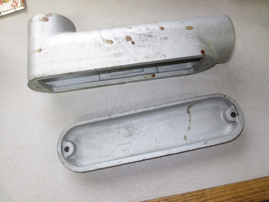 CROUSE-HINDS BLB6 CONDULET 2" - NEW SURPLUS, COVER, but NO GASKET or SCREWS0