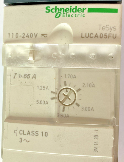 SCHNEIDER ELECTRIC LUCA05FU MANUAL MOTOR STARTER 240V CLASS101