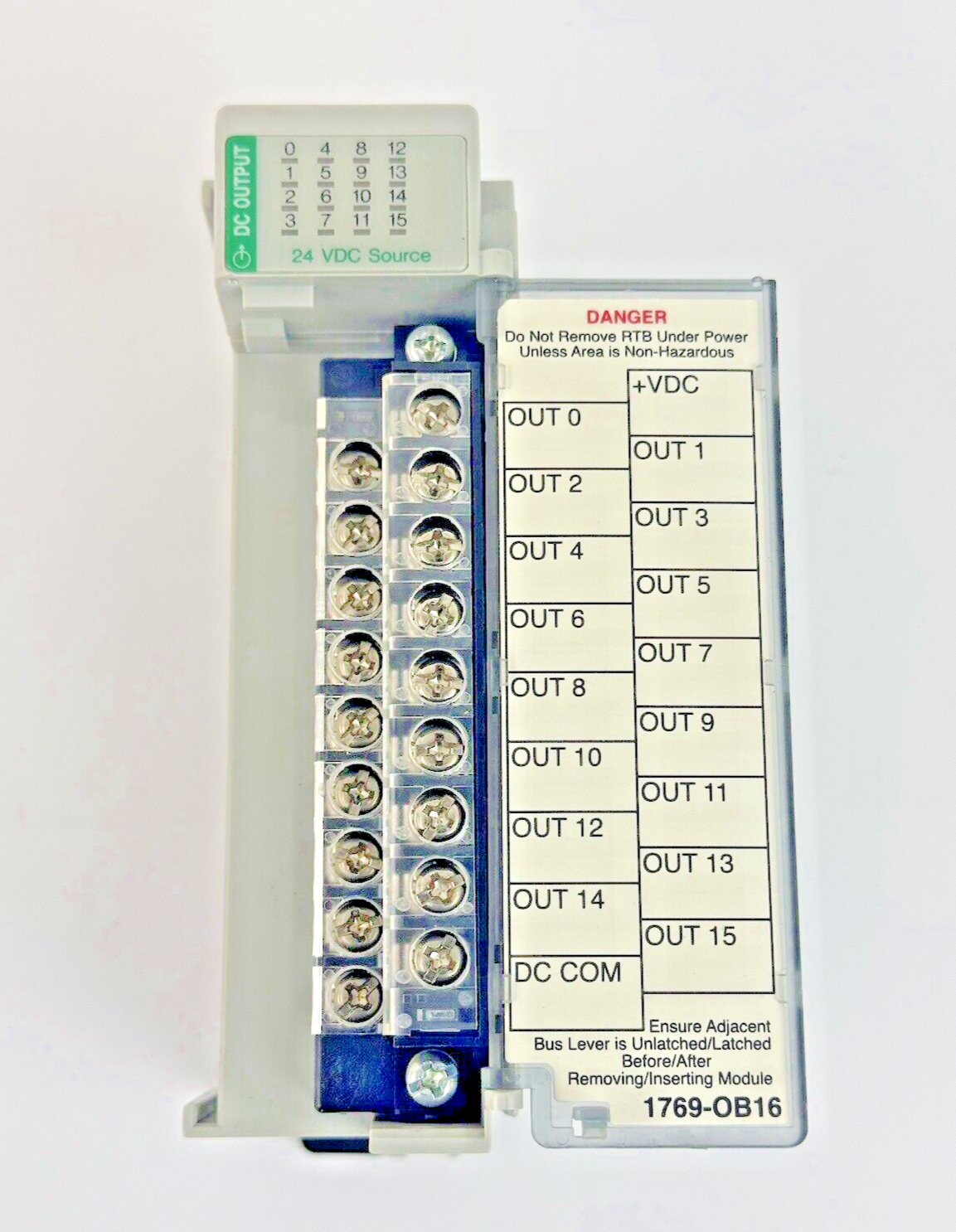 ALLEN-BRADLEY - 1769-OB16 SER. B, F/W REV 3.1, DIR/VER 10000550528/00 - 16 PT.8