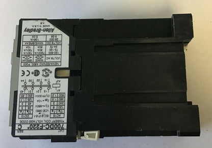 ALLEN BRADLEY 700DC-F220* CONTACTOR SER.C 600VAC 10A 3