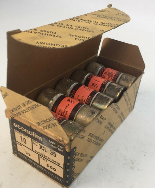 ECONOLIM JCL 35 CURRENT LIMITING FUSE 35AMP 600VAC CLASS J (BOX OF 10)0