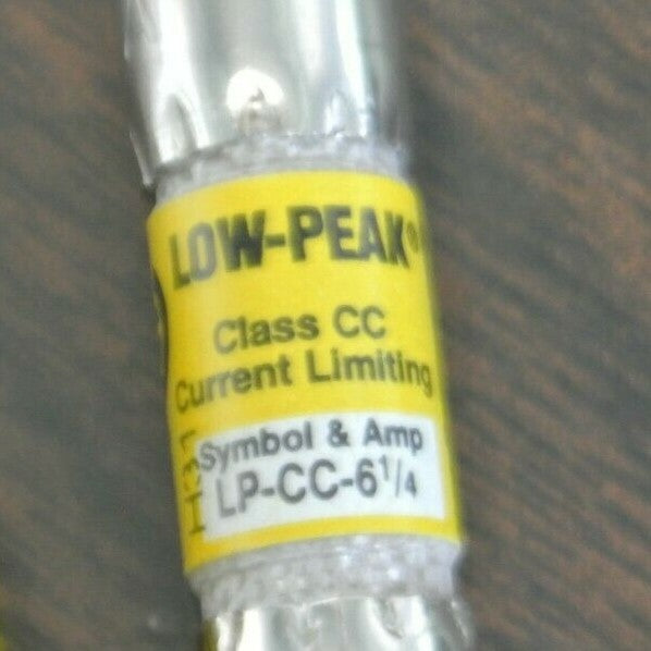 LOT of 3 / BUSS LP-CC-6-1/4 LOW-PEAK FUSE / 6-1/4A / 600VAC / NEW SURPLUS1