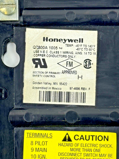 HONEYWELL - RM7823 A 1016 - ULTRAVIOLET FLAME AMPLIFIER - BURNER CONTROL13
