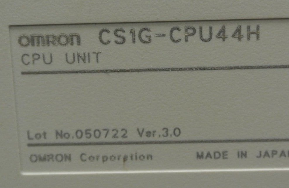 OMRON CS1G-CPU44H / CPU UNIT / PROGRAMMABLE CONTROLLER 1