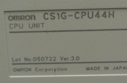OMRON CS1G-CPU44H / CPU UNIT / PROGRAMMABLE CONTROLLER 1