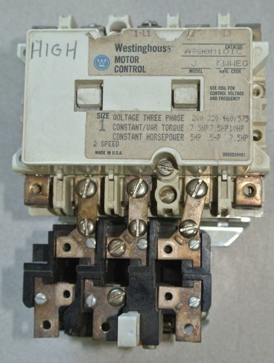 WESTINGHOUSE 505C808G15 / 9084A71HD1 STARTER w/ AA13A OVERLOAD RELAY - 24V 60Hz0